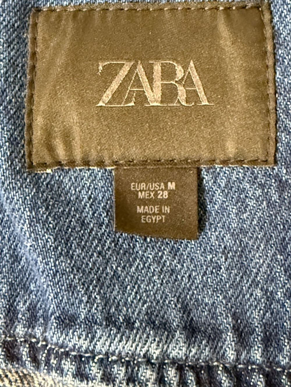 Zara Woman Collection Denim Shirt Size Medium - Picture 6 of 11